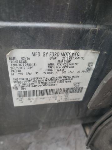 Photo 14 from auction – 2016 FORD EDGE TITAN with VIN 2FMPK4K96GBB23687