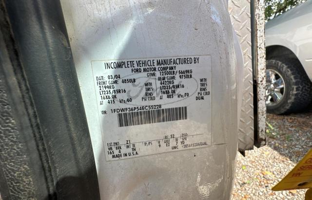 Photo 10 from auction – 2004 FORD F350 SUPER with VIN 1FDWF36P54EC55228