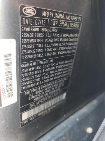 Foto 14 de la subasta – 2014 LAND ROVER RANGE ROVE con VIN SALWR2VF9EA305371