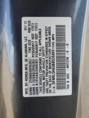 Photo 14 from auction – 2011 HONDA ODYSSEY EX with VIN 5FNRL5H63BB036869
