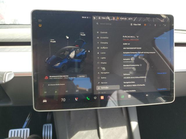 Photo 9 from auction – 2023 TESLA MODEL Y with VIN 7SAYGDEF0PF783161