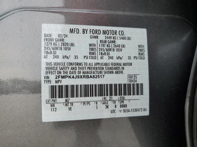 Photo 14 from auction – 2024 FORD EDGE SEL with VIN 2FMPK4J9XRBA82517