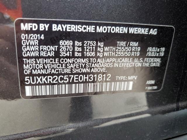 Photo 14 from auction – 2014 BMW X5 SDRIVE3 with VIN 5UXKR2C57E0H31812
