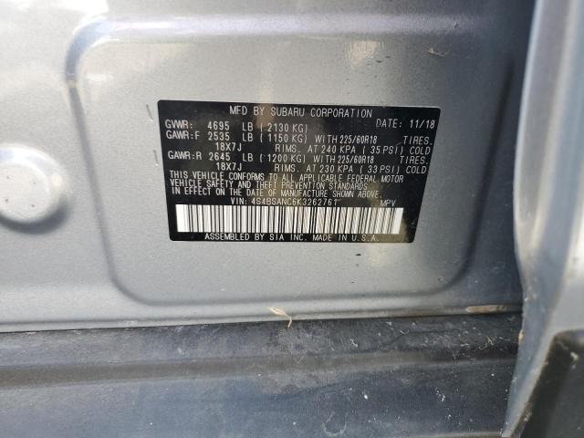 Photo 14 from auction – 2019 SUBARU OUTBACK 2. with VIN 4S4BSANC6K3262761