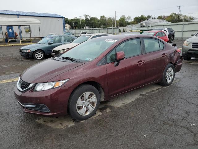 HONDA CIVIC LX 2013 with VIN 19XFB2F58DE213374 - Photo from auction