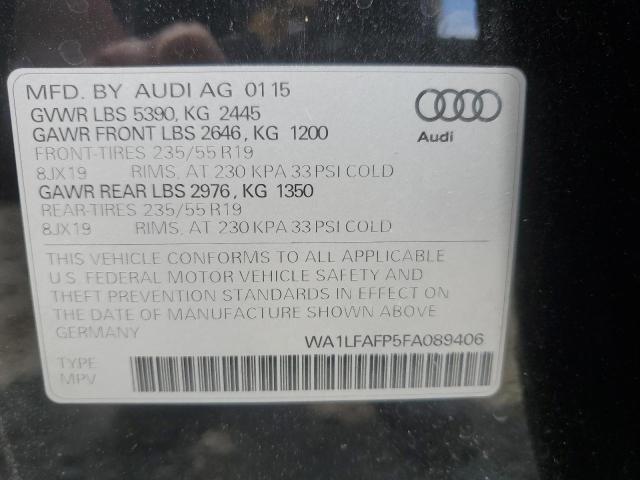 Photo 14 from auction – 2015 AUDI Q5 PREMIUM with VIN WA1LFAFP5FA089406