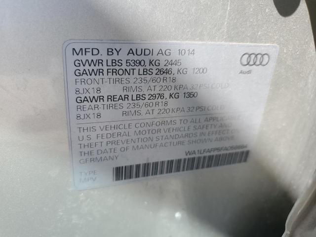 Photo 14 from auction – 2015 AUDI Q5 PREMIUM with VIN WA1LFAFP5FA056664