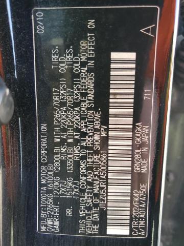 Photo 14 from auction – 2010 TOYOTA 4RUNNER SR with VIN JTEZU5JR1A5005861