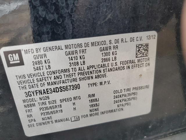 Photo 14 from auction – 2013 CADILLAC SRX with VIN 3GYFNAE34DS567390