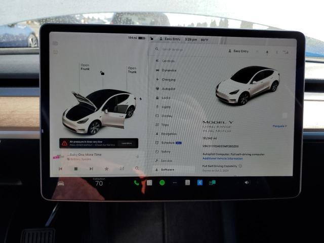 Photo 9 from auction – 2021 TESLA MODEL Y with VIN 5YJYGAEE5MF260250