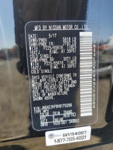 Photo 14 from auction – 2017 NISSAN QUEST S with VIN JN8AE2KP8H9170288
