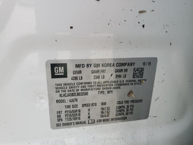 Photo 14 from auction – 2020 BUICK ENCORE PRE with VIN KL4CJASB2LB032580
