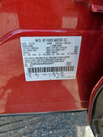 Photo 14 from auction – 2023 FORD EDGE TITAN with VIN 2FMPK4K94PBA42977