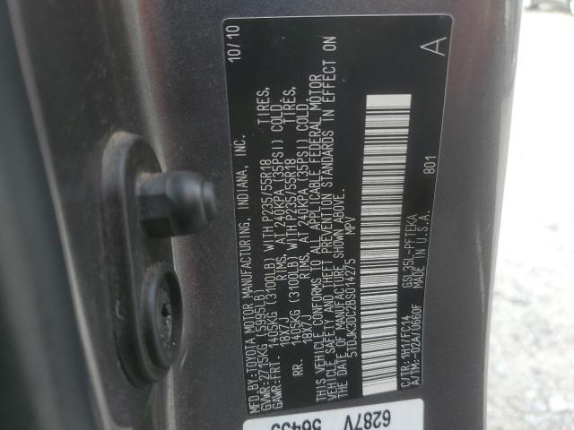 Photo 14 from auction – 2011 TOYOTA SIENNA LE with VIN 5TDJK3DC2BS014275