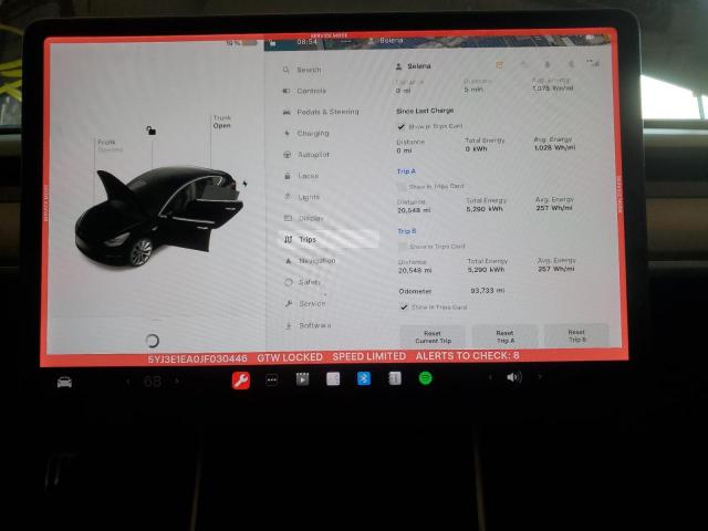 Photo 9 from auction – 2018 TESLA MODEL 3 with VIN 5YJ3E1EA0JF030446
