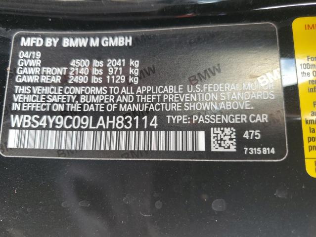 Photo 14 from auction – 2020 BMW M4 with VIN WBS4Y9C09LAH83114