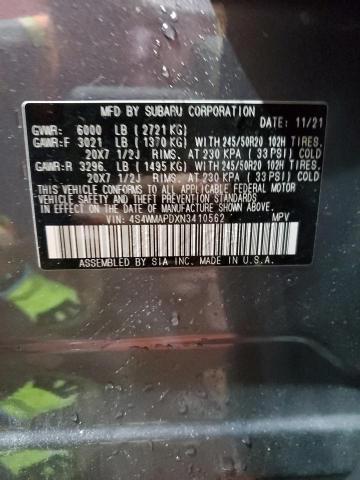 Zdjęcie 14 z aukcji – 2022 SUBARU ASCENT LIM z VIN 4S4WMAPDXN3410562