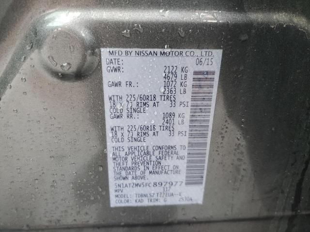 Photo 14 from auction – 2015 NISSAN ROGUE S with VIN 5N1AT2MV5FC897977