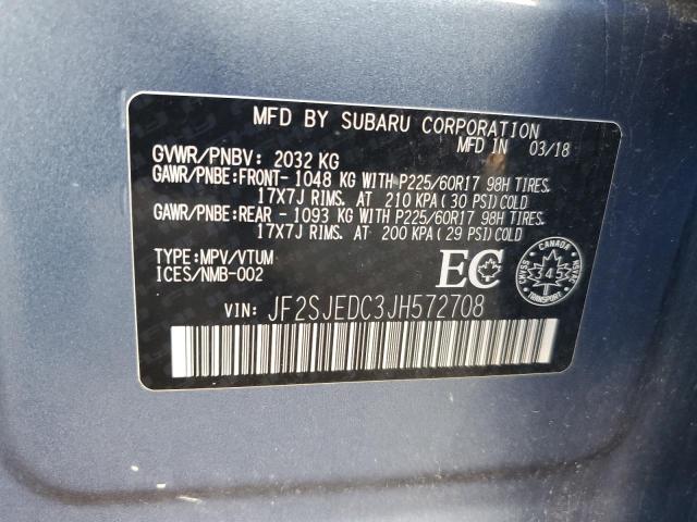 Photo 14 from auction – 2018 SUBARU FORESTER 2 with VIN JF2SJEDC3JH572708