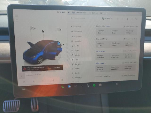 Photo 9 from auction – 2023 TESLA MODEL Y with VIN 7SAYGDEE0PF812102