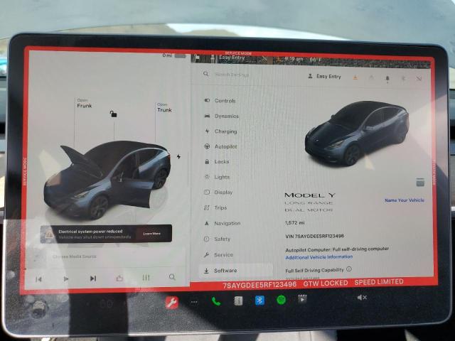 Photo 9 from auction – 2024 TESLA MODEL Y with VIN 7SAYGDEE5RF123496