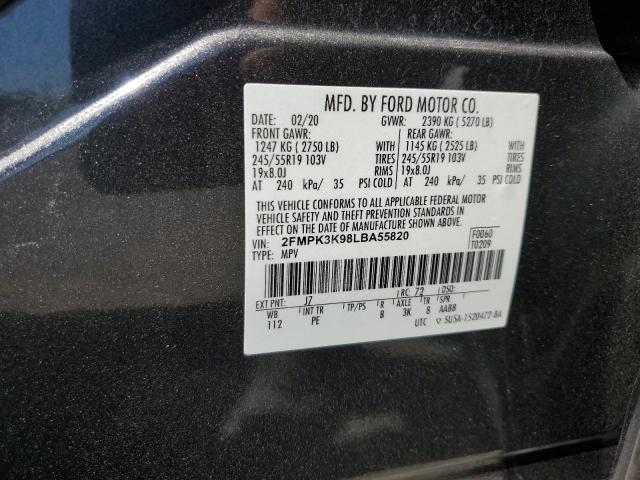 Photo 14 from auction – 2020 FORD EDGE TITAN with VIN 2FMPK3K98LBA55820