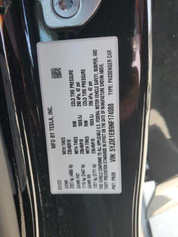 Photo 14 from auction – 2022 TESLA MODEL 3 with VIN 5YJ3E1EB9NF174088