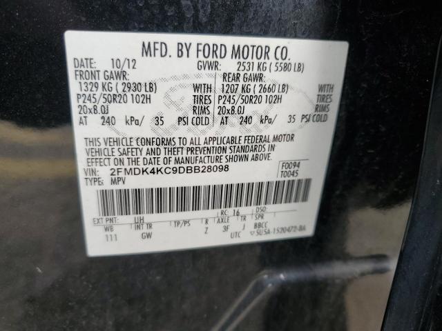 Photo 14 from auction – 2013 FORD EDGE LIMIT with VIN 2FMDK4KC9DBB28098