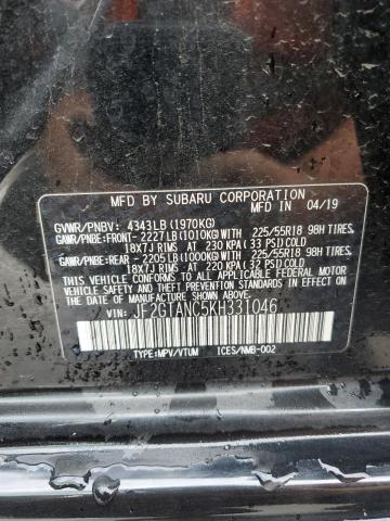 Photo 14 from auction – 2019 SUBARU CROSSTREK with VIN JF2GTANC5KH331046