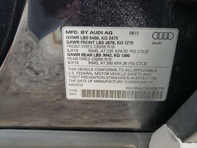 Photo 14 from auction – 2018 AUDI Q5 with VIN WA1BNAFY8J2020770