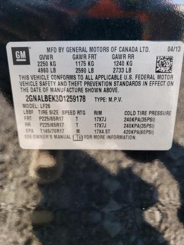Photo 14 from auction – 2013 CHEVROLET EQUINOX LS with VIN 2GNALBEK3D1259178