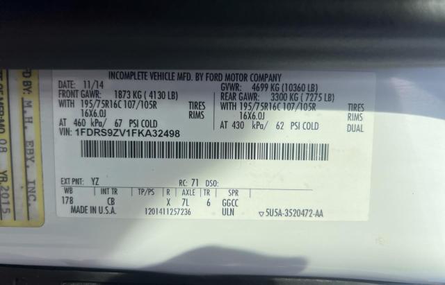 Photo 10 from auction – 2015 FORD TRANSIT T- with VIN 1FDRS9ZV1FKA32498