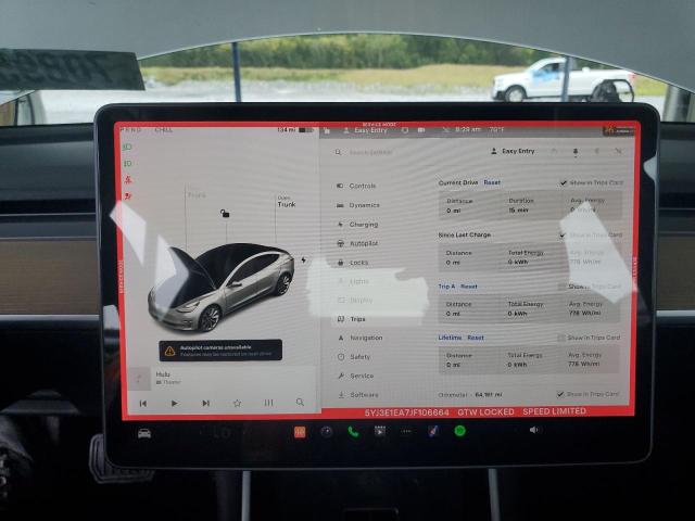 Photo 9 from auction – 2018 TESLA MODEL 3 with VIN 5YJ3E1EA7JF106664