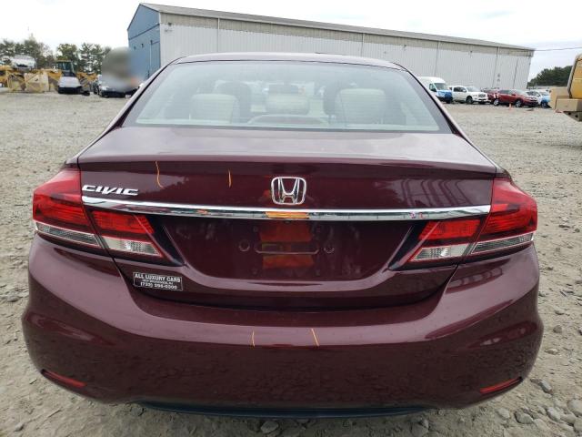 Photo 6 from auction – 2013 HONDA CIVIC LX with VIN 19XFB2F54DE250860