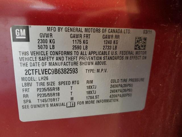 Photo 14 from auction – 2011 GMC TERRAIN SL with VIN 2CTFLVEC9B6382593