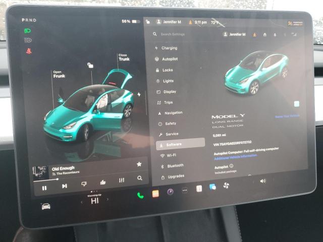 Photo 9 from auction – 2024 TESLA MODEL Y with VIN 7SAYGAEE0RF072732