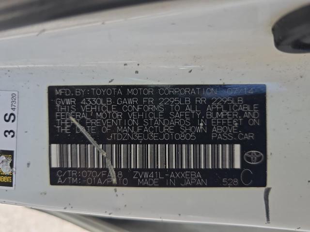 Photo 10 from auction – 2014 TOYOTA PRIUS V with VIN JTDZN3EU3EJ010805