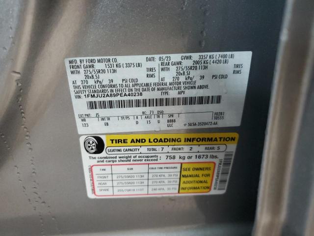Photo 14 from auction – 2023 FORD EXPEDITION with VIN 1FMJU2A89PEA40238