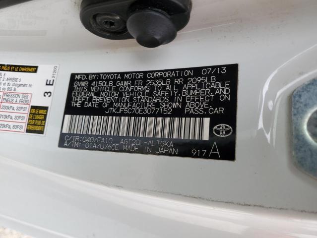 Photo 14 from auction – 2014 TOYOTA SCION TC with VIN JTKJF5C70E3077152