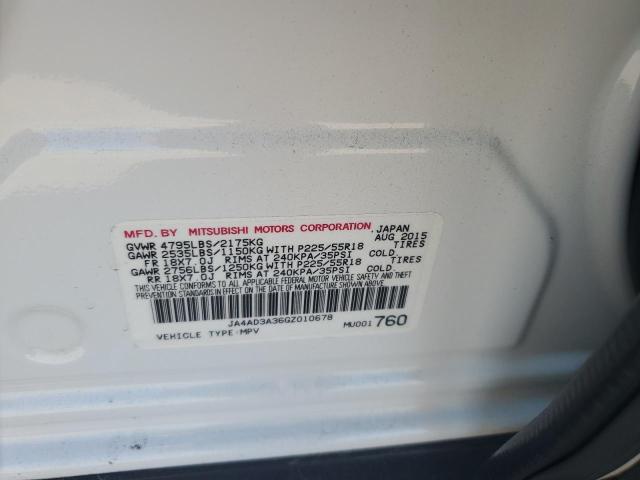 Photo 14 from auction – 2016 MITSUBISHI OUTLANDER with VIN JA4AD3A36GZ010678