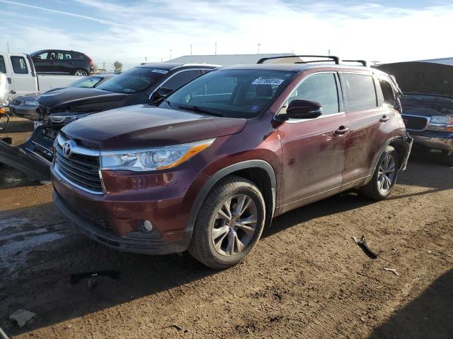 TOYOTA HIGHLANDER 2014 with VIN 5TDJKRFH4ES060965 - Photo from auction