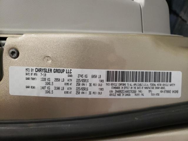 Photo 14 from auction – 2010 CHRYSLER TOWN & COU with VIN 2A4RR2D14AR376360