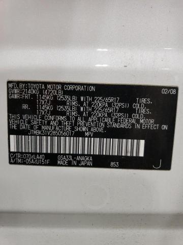 Photo 14 from auction – 2008 TOYOTA RAV4 LIMIT with VIN JTMBK31V285056017