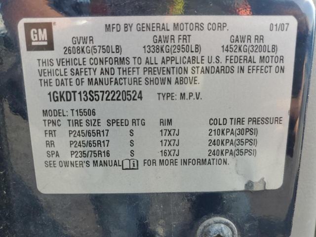 Photo 14 from auction – 2007 GMC ENVOY with VIN 1GKDT13S572220524