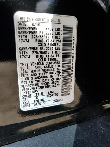Photo 14 from auction – 2016 NISSAN ROGUE S with VIN JN8AT2MT1GW024377