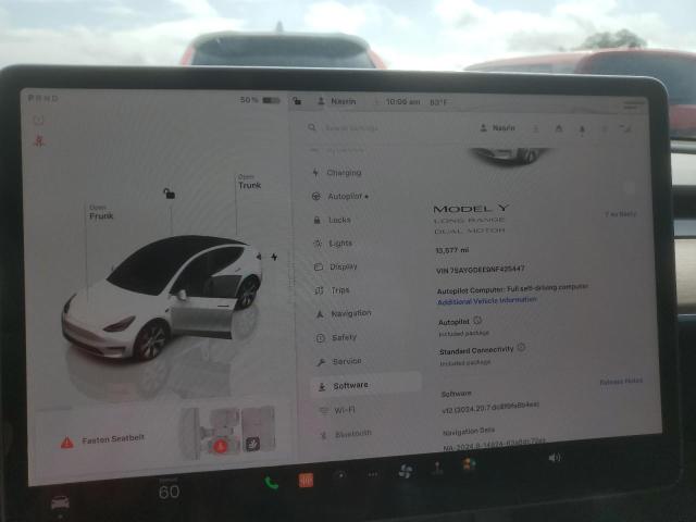 Photo 9 from auction – 2022 TESLA MODEL Y with VIN 7SAYGDEE9NF425447