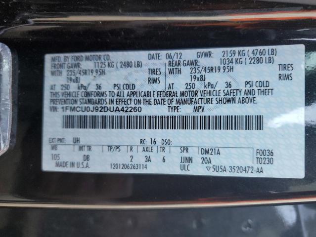 Photo 14 from auction – 2013 FORD ESCAPE TIT with VIN 1FMCU0J92DUA42260