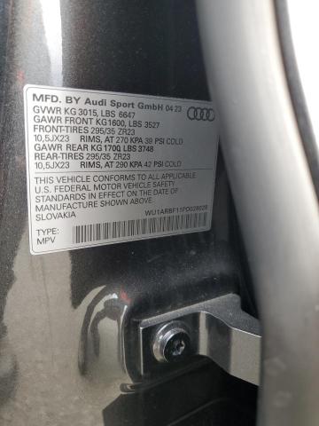 Photo 14 from auction – 2023 AUDI RS Q8 with VIN WU1ARBF11PD028028