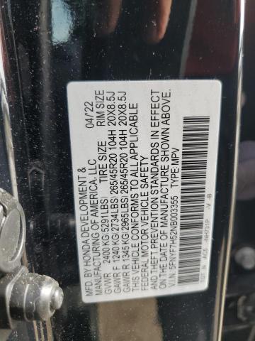 Photo 14 from auction – 2022 HONDA PASSPORT E with VIN 5FNYF7H52NB003355