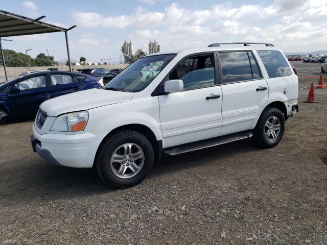 HONDA PILOT EXL 2004 with VIN 2HKYF18504H559919 - Photo from auction